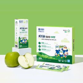 KIDSTEN Kids Calcium Jelly Stick with Vitamin D3 & K2, 30 Sticks – Calcium Citrate for Bone Growth, Apple Flavor, Easy Chewable Supplement for Children _ Made in KOREA